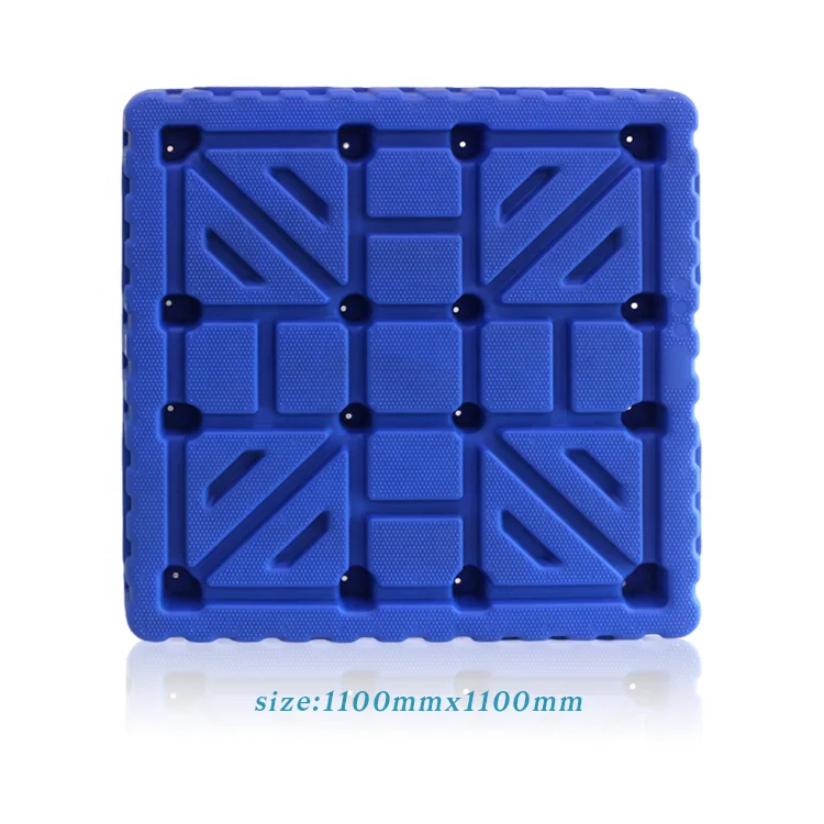 Wholesale Customization warehouse durable heavy duty two-sided blow molding euro pallet hdpe pallet plastic pallet