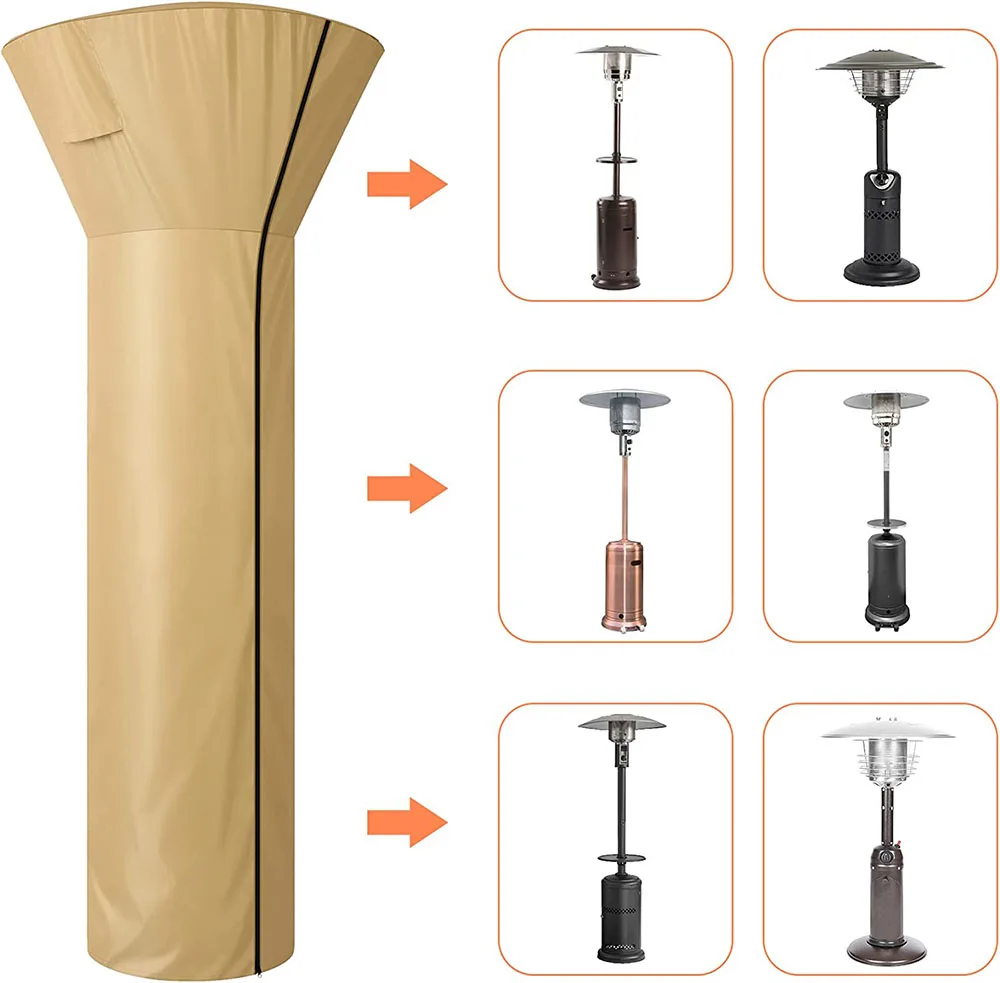 Outdoor Standup Patio Heater Cover Outside Garden Heater Cover  Heavy duty