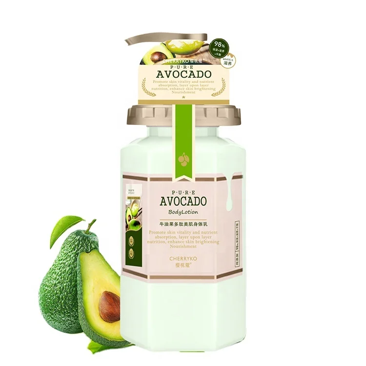 
Hot Selling Avocado Extract Natural Body Lotion Moisturizing Shea Butter Body Lotion Cream 