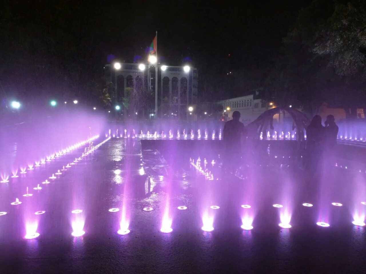 colorful multimedia musical sculpture fountain modern sculpture fountain