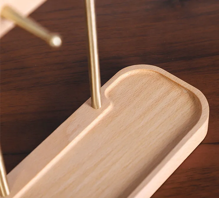 Desktop organizer Key mobile phone watch docking station coffee cup rack