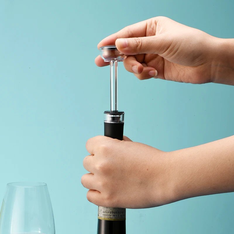 
Hot Sale High Quality Drop type Black Silicone Wine Stopper Bar Accessory 