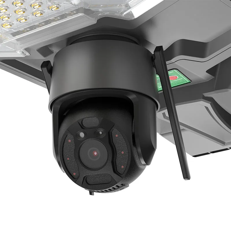 300W 500W Solar Camera Light Outdoor 5MP HD WiFi Waterproof Security Detection Night Vision Street Garden Garage LED Lamp