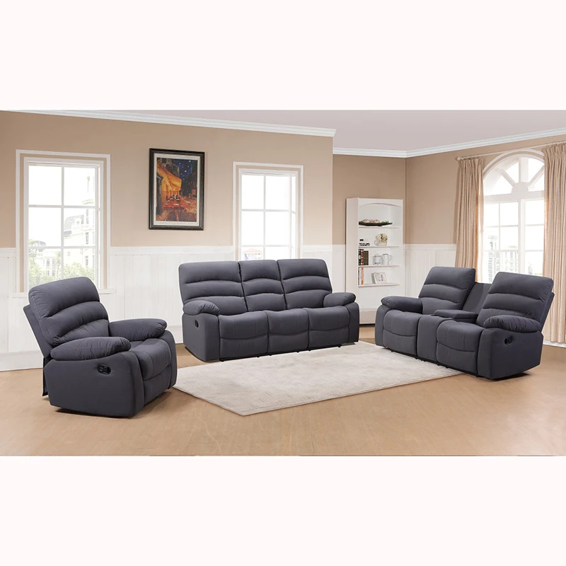 Hot Sell Sectionals Reclining Sofa Comfortable Leather Recliner Sofa Set Living Room Furniture Sets Couch Living Room Sofas