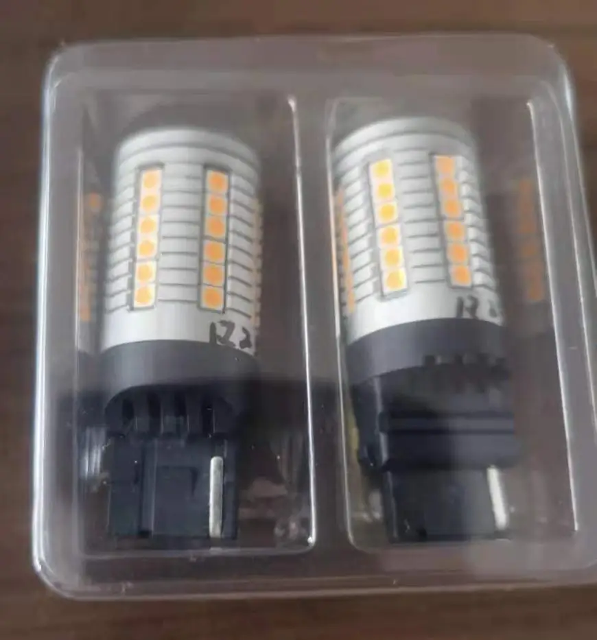 Лидер продаж 12 В без гипер-вспышки P21w 3156 7440 45smd 3030 для заднего хода автомобиля Односторонний Поворотный свет желтая лампа янтарный 4 шт. в упаковке 1156