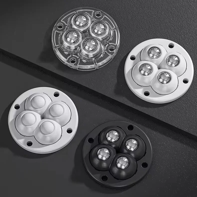 Hot Selling 360-Degree Swivel Self-Adhesive Furniture Caster Modern Stainless Steel Rollers Low Profile Bathroom Kitchen Use