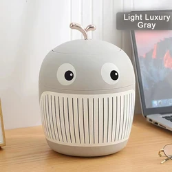 Factory Manufacture Desktop Plastic 3.5L Reusable Recycling Swing Lid Dustbin Trash Can