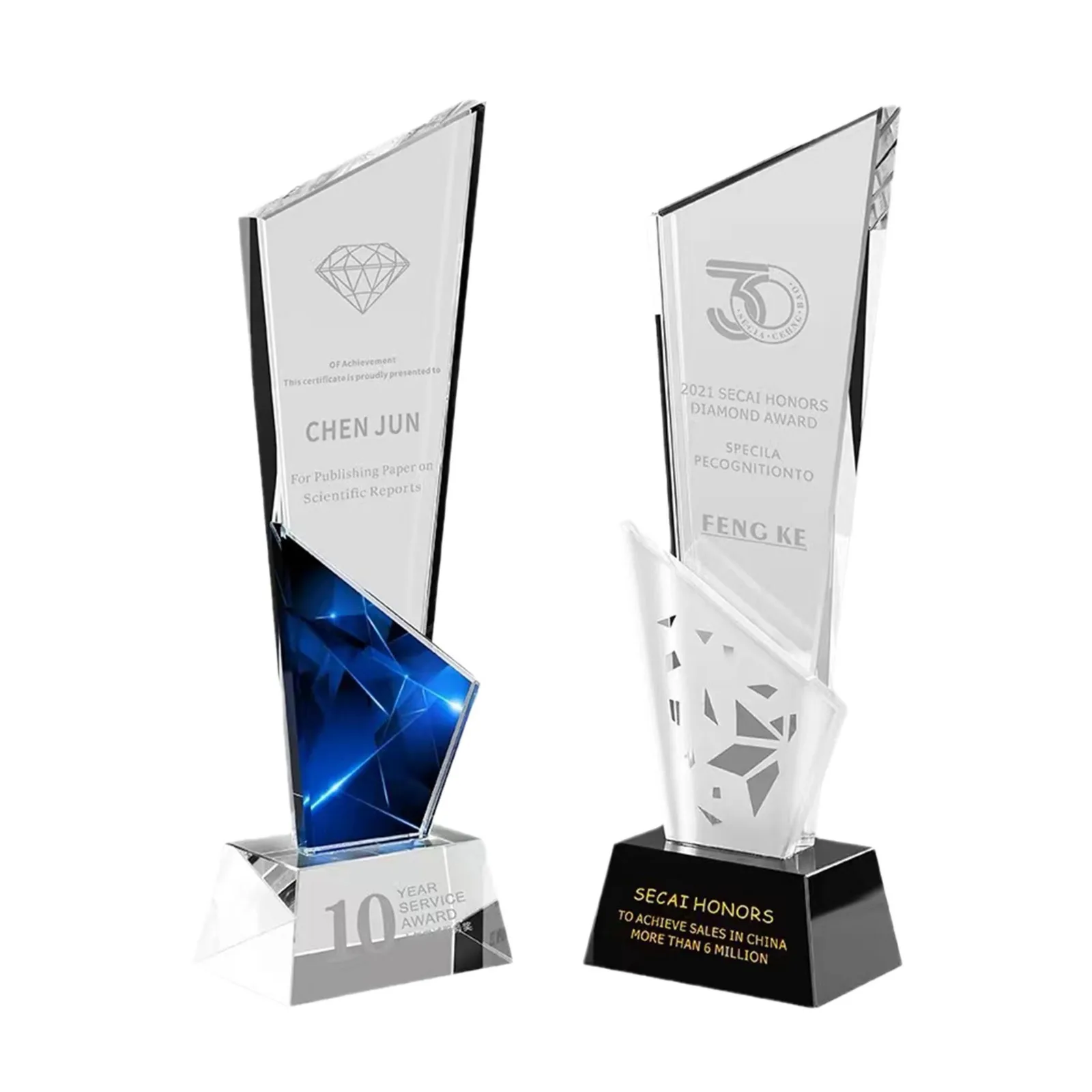 MH-NJ00689 чемпионская K9 стеклянная награда элегантные прозрачные туфли с украшением в виде кристаллов на трофее премии plaquetrophy