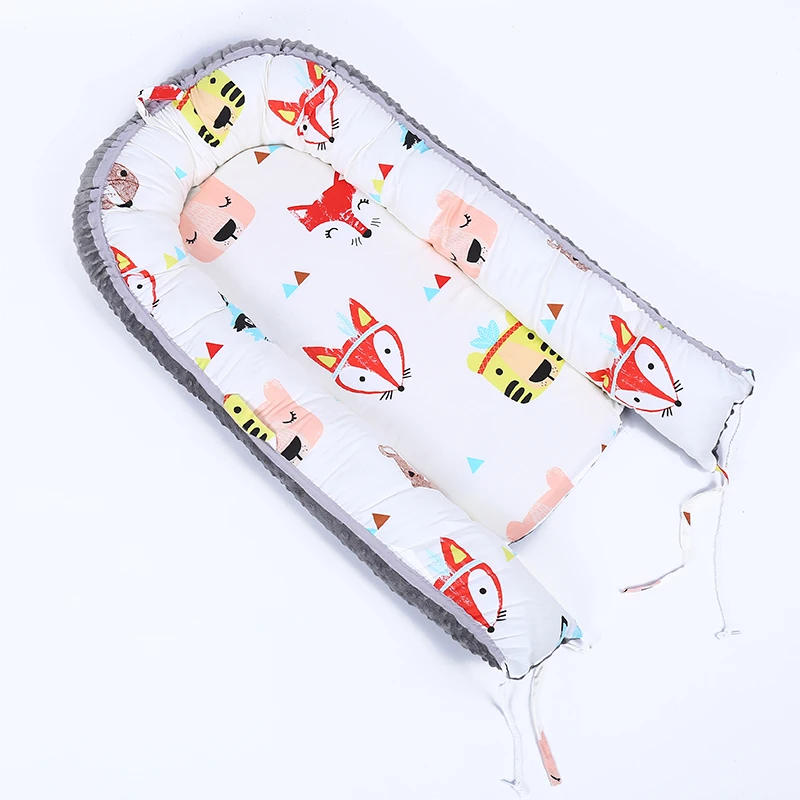 Factory high quality sleeping snuggle nest baby lounger portable crib bed
