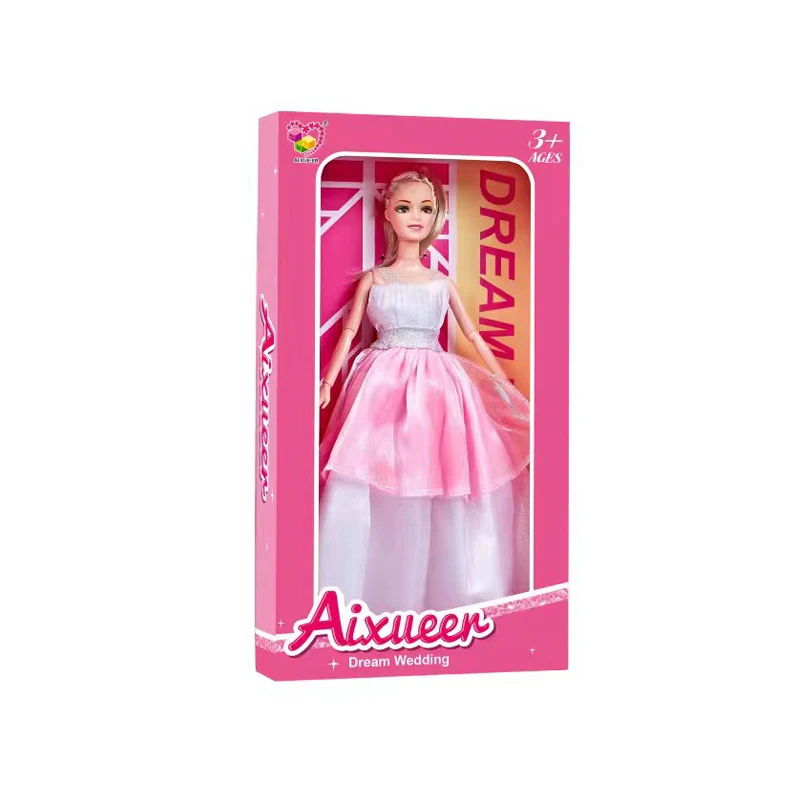 Fashion Baby Preschool Doll Play Set For Girls Articulation Pretend Play House Doll Sets