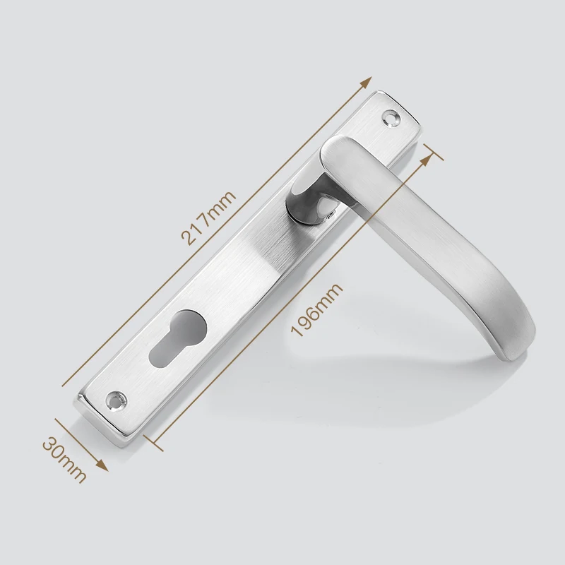 High quality furniture hardware stainless steel 304 SS door handle lock hotel door lock & keys lock cylinders