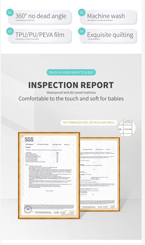 Wholesale OEM/ODM mattress protector Hypoallergenic Matress Cover Cooling Soft Waterproof Bed Cover