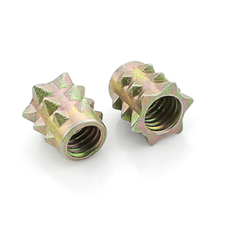 Деревянная вставка мебель на заказ гайка с четырьмя когтями и половинными зубьями декоративная глухая Заклепка гайка