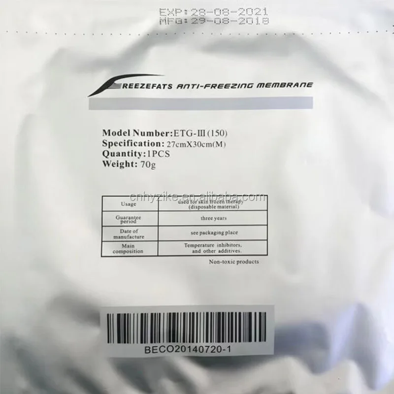 Hot Sell Anti Freeze Film Body Slimming Antifreeze Membrane For Cryolipolyse  Machine
