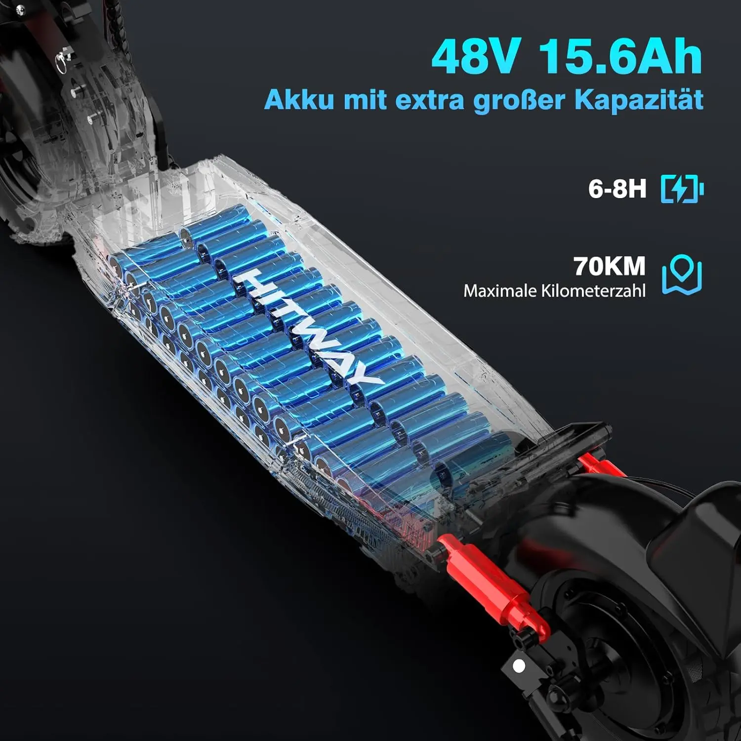 Pre-Sale EU UK Stocks New Arrivals High-Power  Large Battery Capacity Folding Urban Cross-Country HITWAY  500W 48V 10 E-Scooter