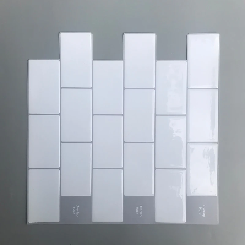 High Quality DIY Brick Subway Tiles Stick on Peel and Stick 3D Wallpaper Backsplash Wall Tiles