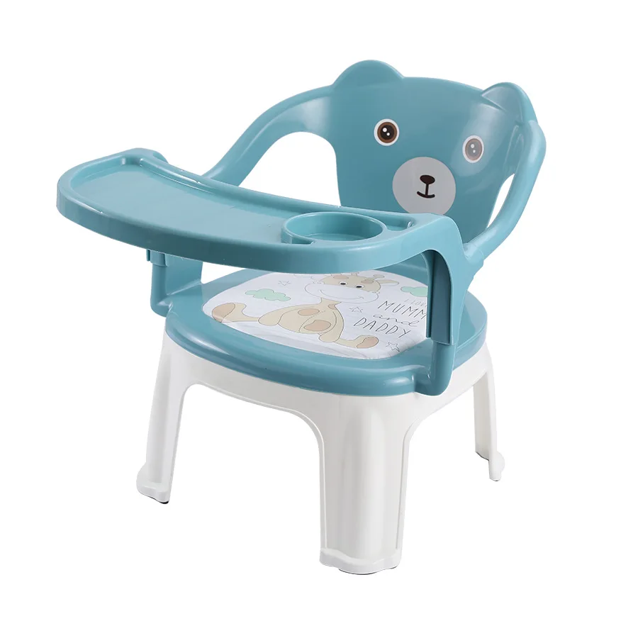 Детская спинка маленькие стулья Маленькие Табуретки ремни против падения звон еда с обеденными тарелками спинки называемые стульями