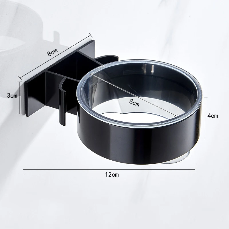 Punch-free hair dryer stand bathroom electric hair dryer storage rack wall-mounted suction cup hair dryer holder