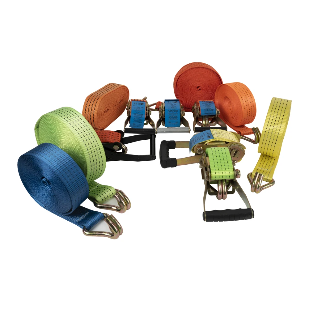 Heavy Duty 10m Polyester Lashing Strap with J Hook 2 Year Warranty Ratchet Tie down for Cargo Control Transporter Certified GS