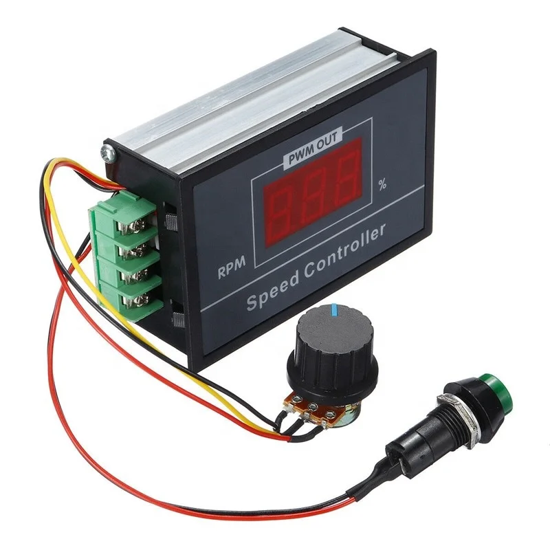 DC 6-60V 12V 24V 36V 48V 30A PWM Brush контроллер скорости двигателя