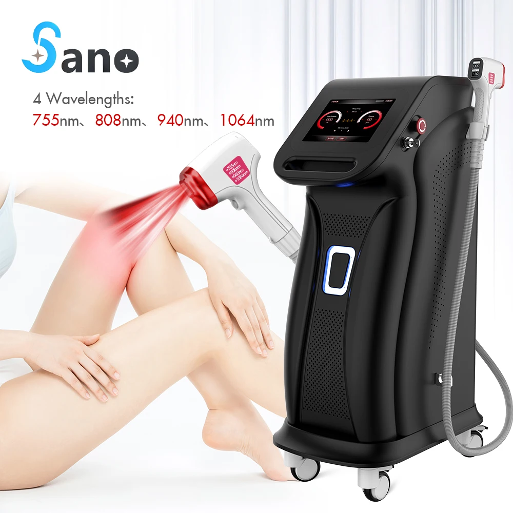 755 808 940 1064nm wavelengths 4 in 1 permanent diode laser hair removal machine