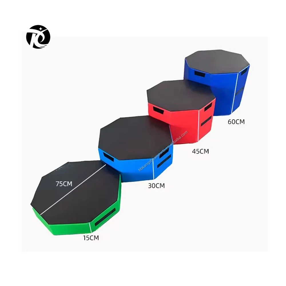 Competitive price fitness octagon jump trainer plyometric platform stackable soft foam jumping plyometric plyo box