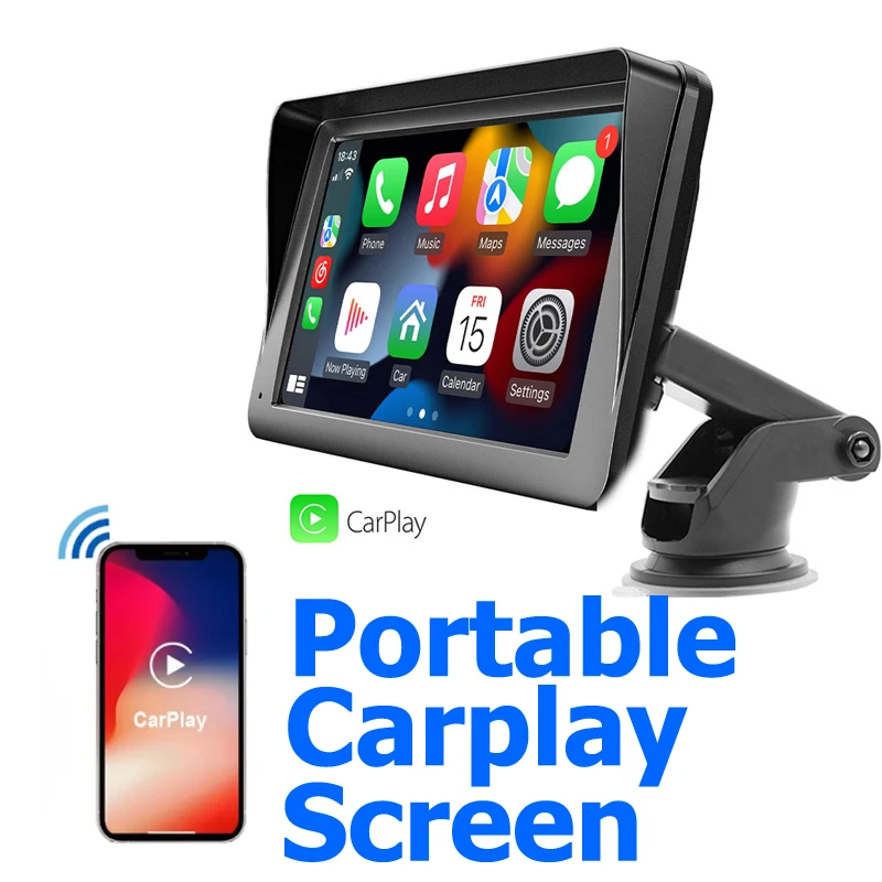 2024 тренд Exontek беспроводной Carplay Pantalla Универсальный 7-дюймовый портативный Экран carplay 7