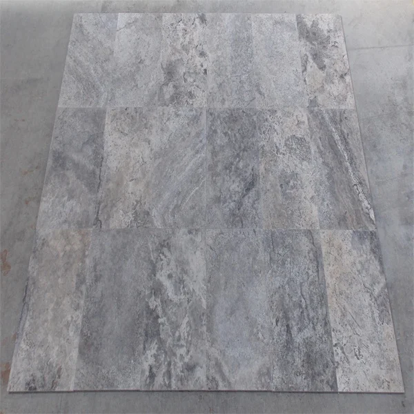 Turkish Silver Travertine Cross Cut Tiles Filled Honed Made in Turkey CEM-FH-06 Premium Quality Hot Sale For Wall And Floor Tile