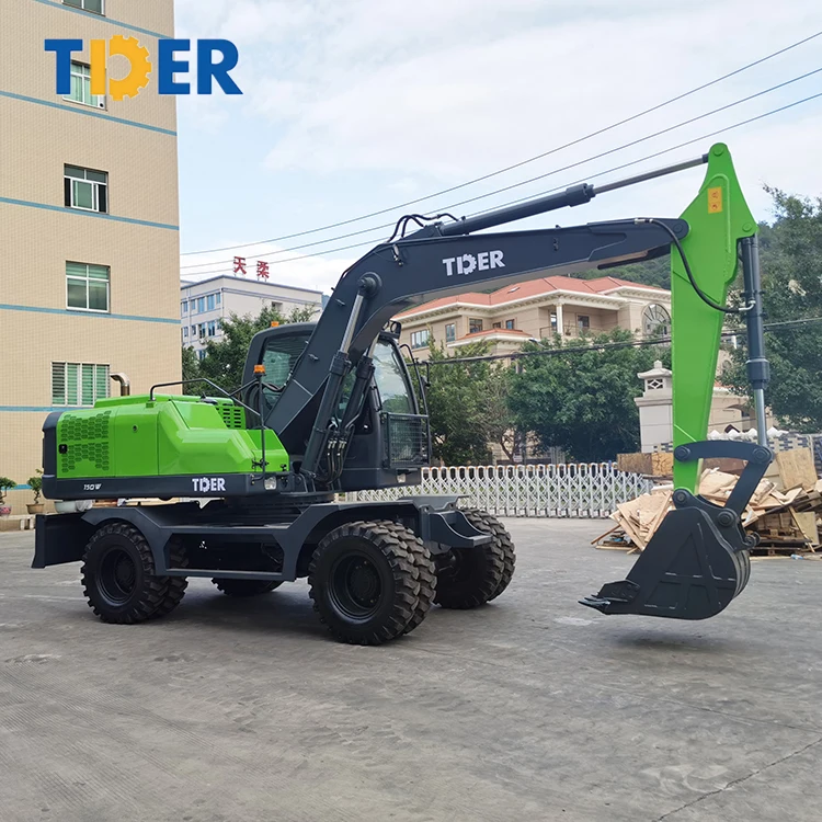 FAST DELIVERY wheel excavator machine 15000 kg Hydraulic Digger wheel excavator 15 ton with EPA engine