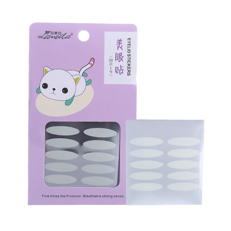 Lameila 30 шт./компл. мультяшный пакет инструмент для двойных век инструмент для красоты глаз двойные наклейки для век мягкий на ощупь двойная лента для век A120
