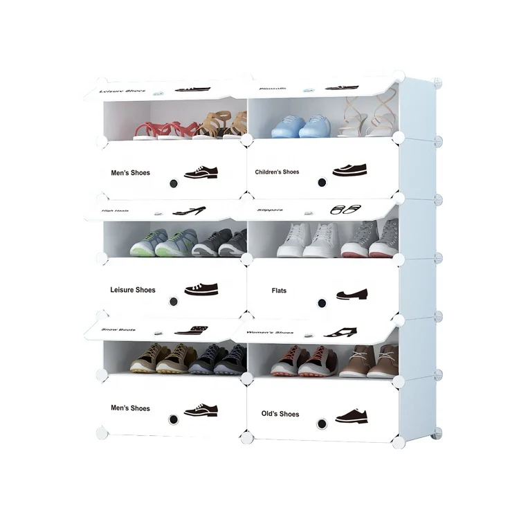 customized particle board round rotating shoe rack cabinet