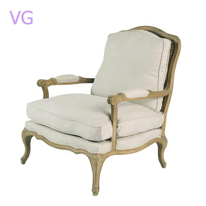 Most fashion American style home furniture lounge chair for living room rattan back sofa chairs with arm