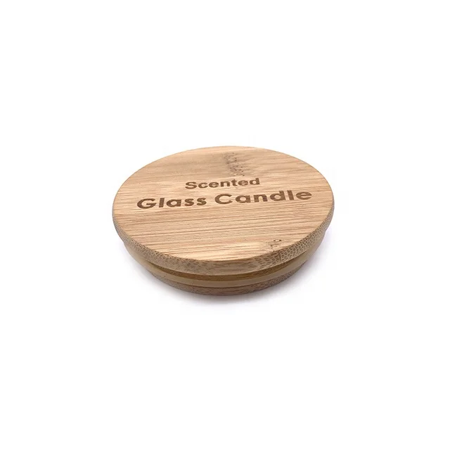 Высококачественные деревянные и бамбуковые крышки под заказ для банок/бутылок для свечей