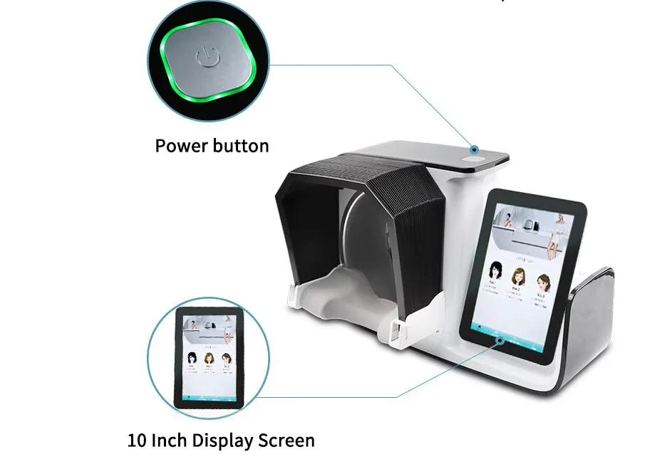 Skin Analyzer Facial Skin Mirror Facial Moisture Machine Facial Skin Problem Testing Machine