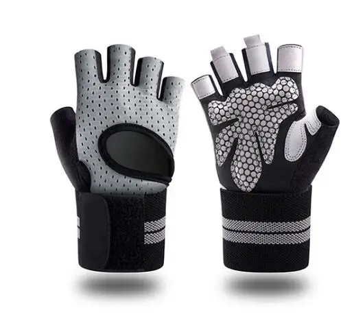 2022 Best Sellers Silicone antiskid Men Woman  Half finger Fitness Workout Gloves for weightlifting  Bodybuilding pull ups