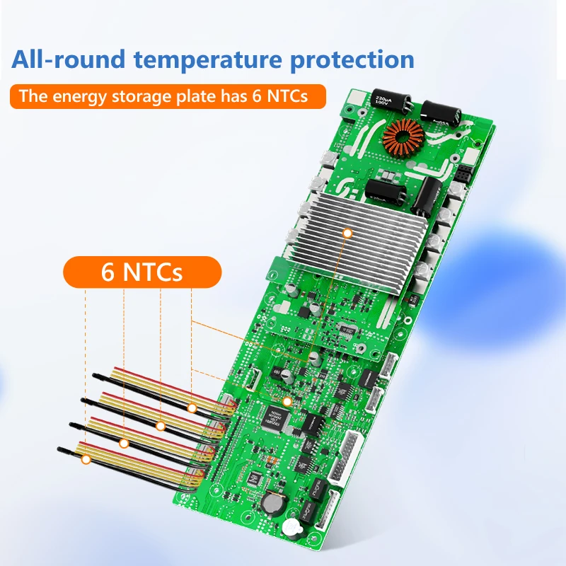 Smart BMS integrated circuits 24V 48V 50a 100a 150a 200a lifepo4 lithium battery protection board balance bms with RS485 CAN BT