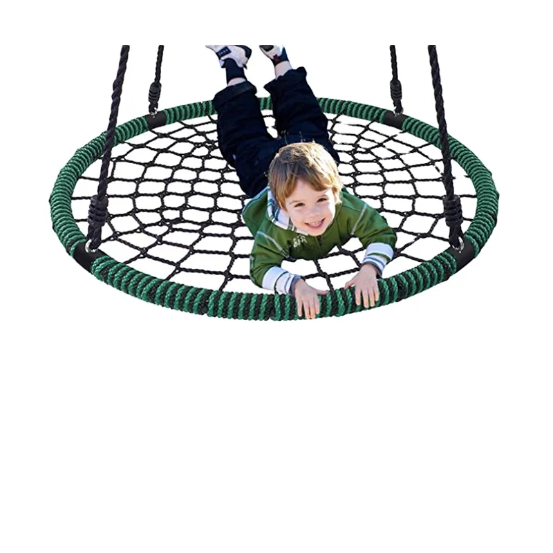 ZOSHINE indoor and outdoor swing Customized Garden Nest swing Multi-Strand Ropes Colorful Safe Saucer Tree Swing