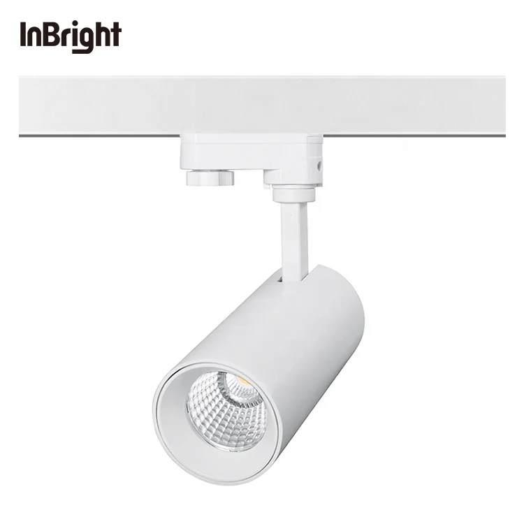 Регулируемая светодиодная трековая система освещения, поворот на 350 градусов, 10 Вт, 20 Вт, 35 Вт, Диммируемый Светодиодный прожектор dali track