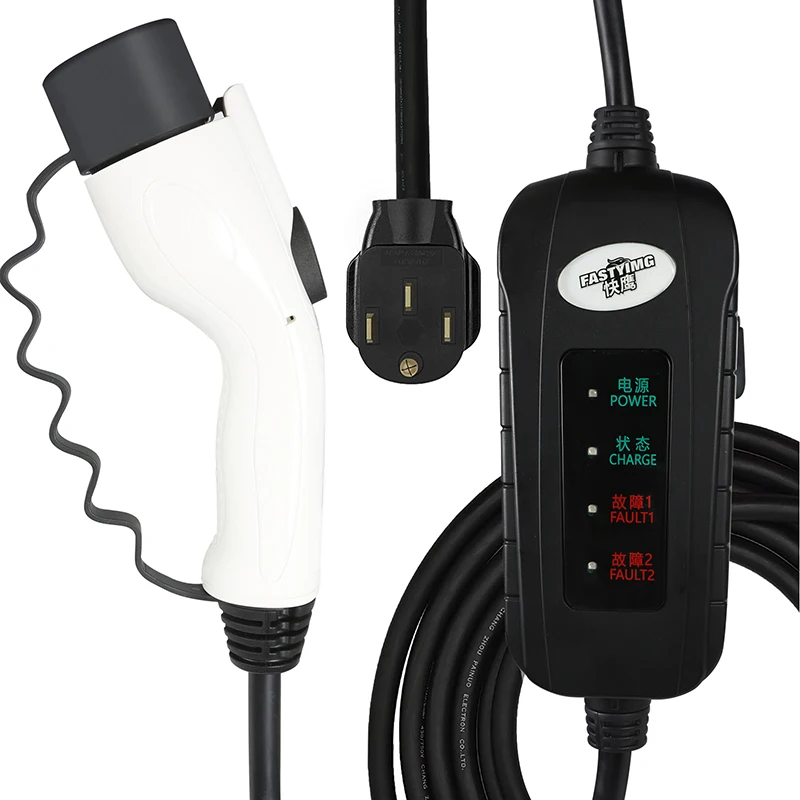 module 7 kw portable level 2 single 16a gbt ev car charger 1 phase socket