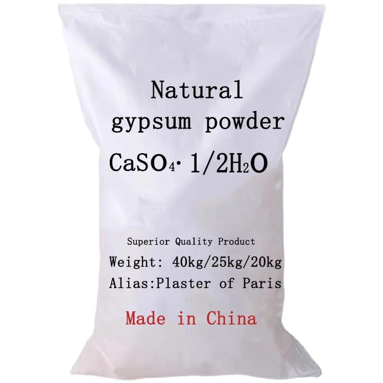 Natural high strength  natural gypsum powder for construction real estate home decor plasters board cornice mold