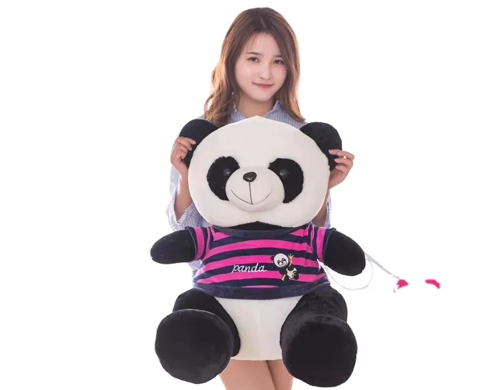 Promotion New Design Fashion Cute Panda Plush Toy Soft Stuffed Cute Panda Plush Throw pillow Birthday Gift