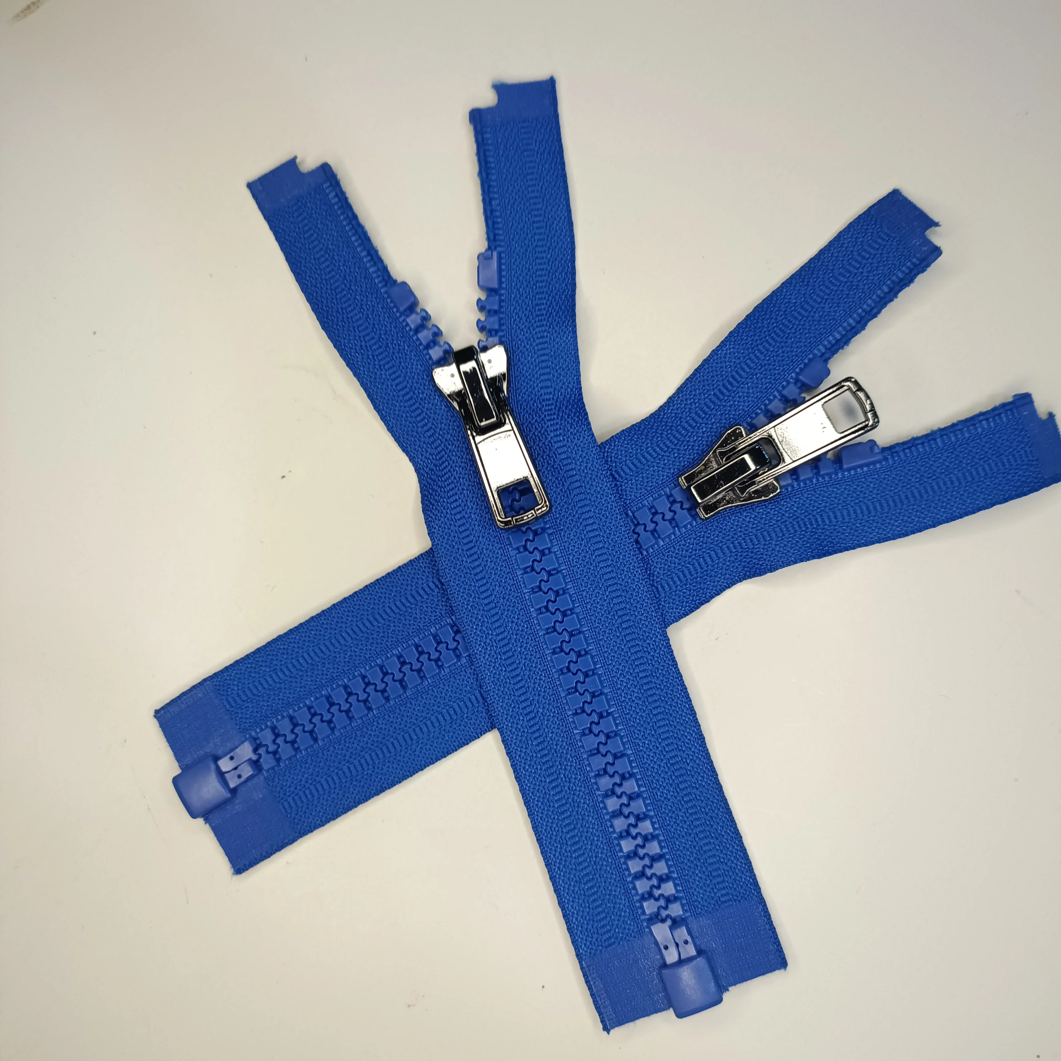 Super high quality manufacturer Zip 5# Plastic Open end zippers with sliders for clothing Bags Shoes