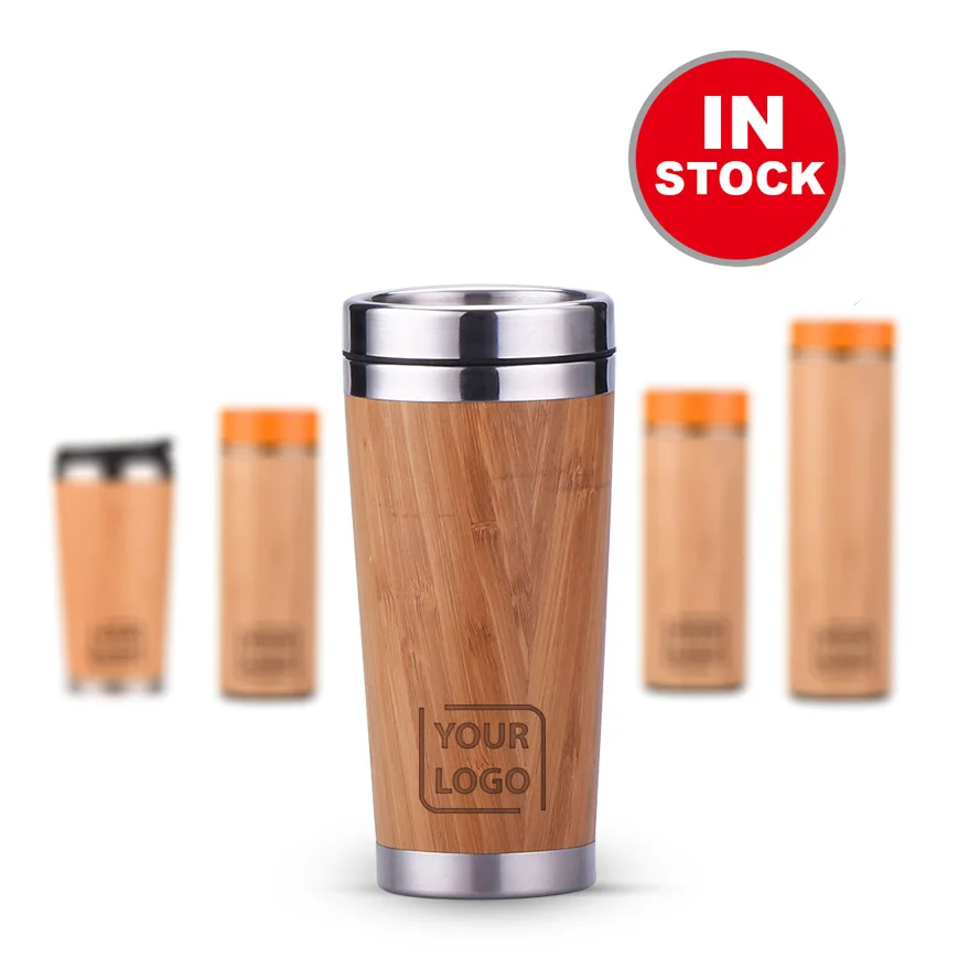 Customised Bamboo Fibre Insulated Coffee Travel Cup Childrens Tumbler Insulated Reusable Printed Bamboo Fibre Coffe Sippy Cup