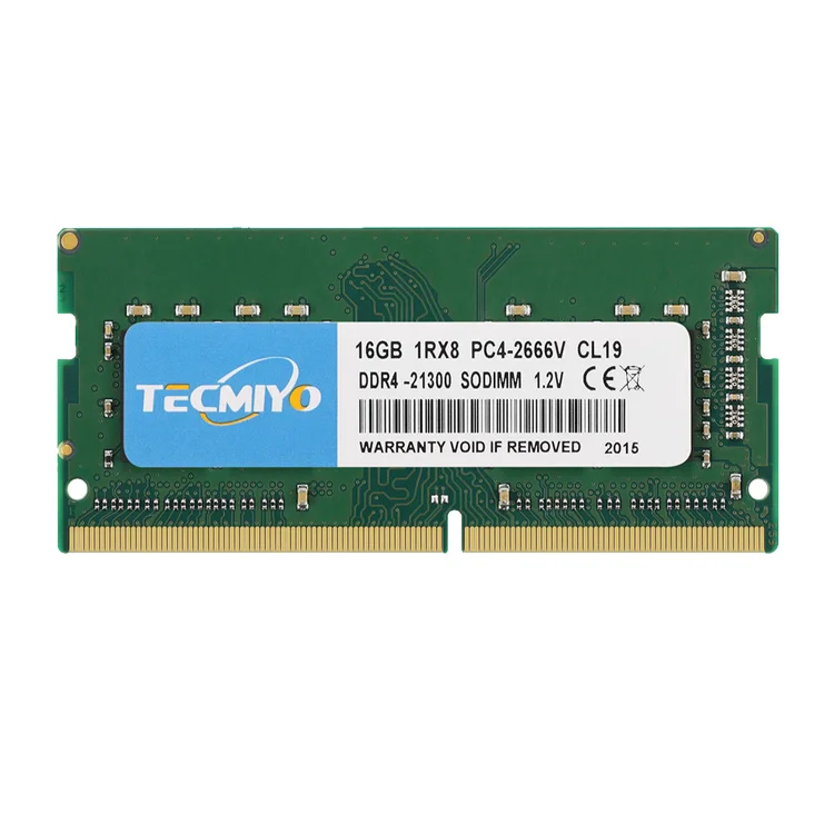TECMIYO DDR4 16GB Laptop RAM 2666MHz SODIMM PC4 Non ECC Unbuffered