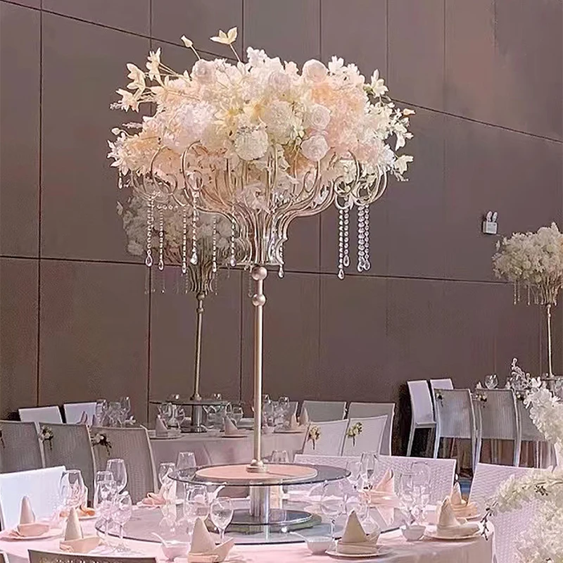 Luxury Wedding Table Centerpieces Wedding Table Centerpieces Flower Arrangement Vases Metal for Wedding Road-Leading Home Decor