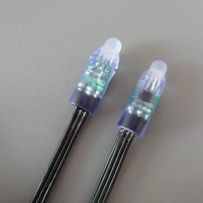 18AWG Wire 100ct a string DC12V 12mm WS2811 addressable RGB led smart pixel node IP68 lights string