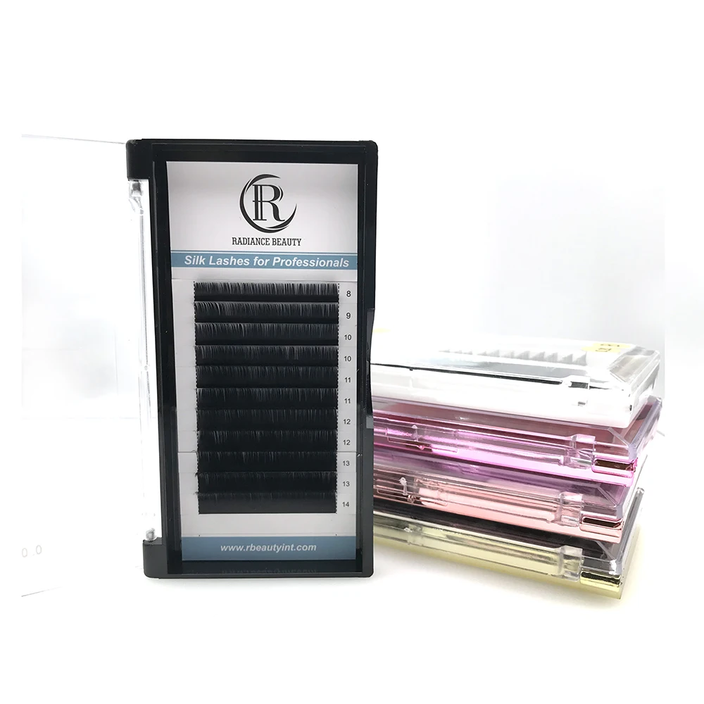  Private Label own brand Luxury Black Natural Lashes Professional wholesale mink individual eyelashes