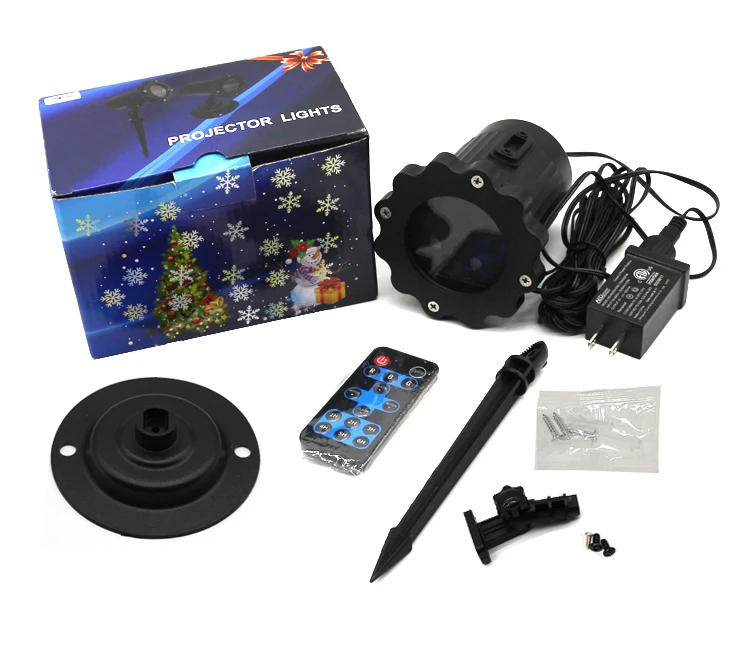 Red and green solar laser light remote control control solar christmas light outdoor waterproof