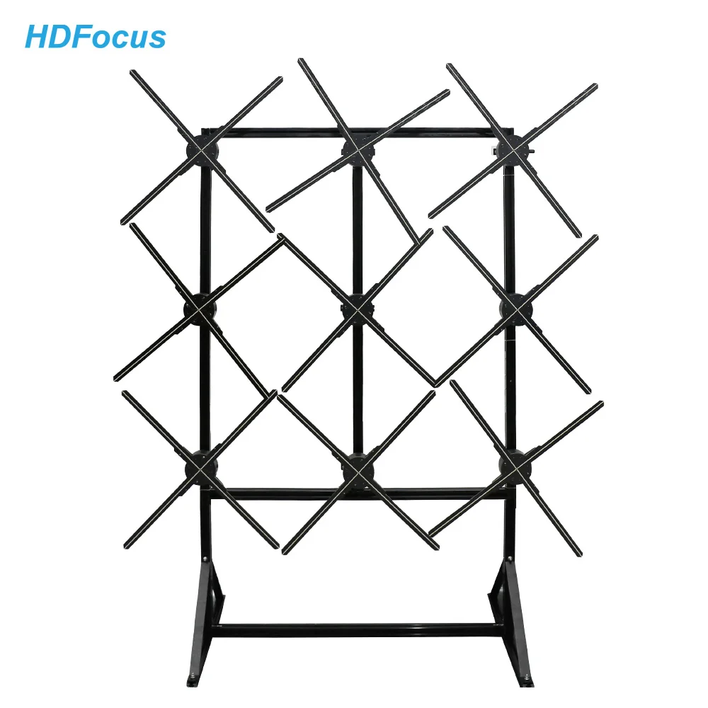 3D Hologram Custom 3*3 Advertising Display Splicing Wall Led Hologram Fan Holographic Fans Wifi 3D Hologram Projector