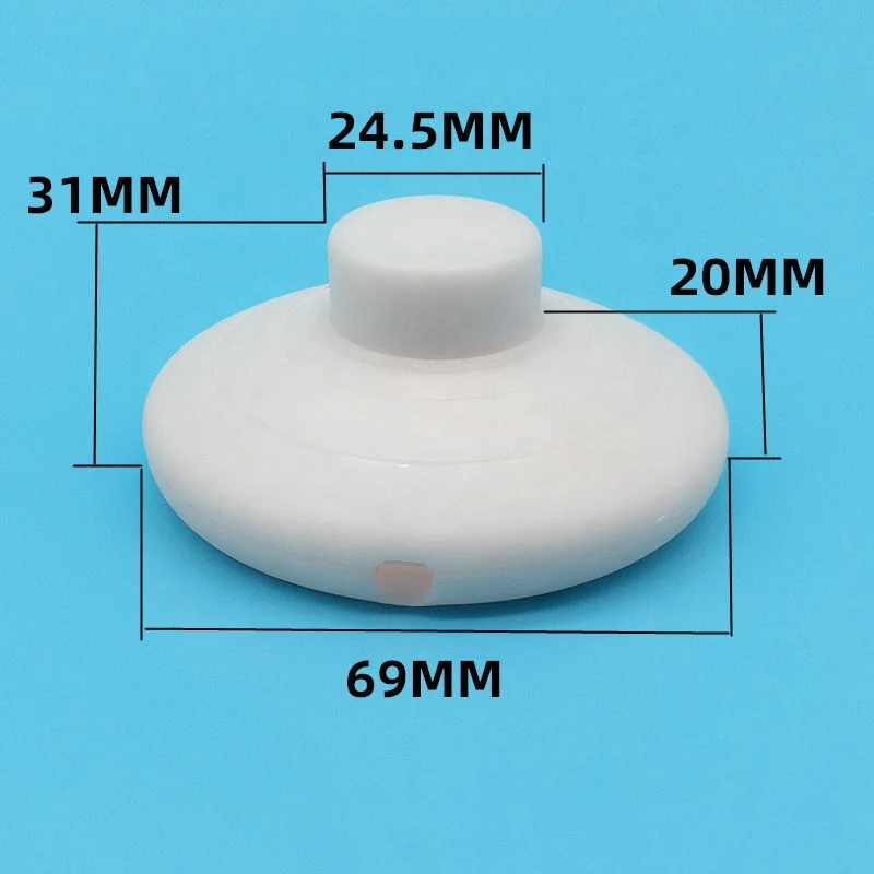 Table Lamp Parts Push Button Inline on Off Switch Floor Lamp Foot Switch Lighting Fixtures
